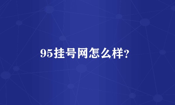 95挂号网怎么样？