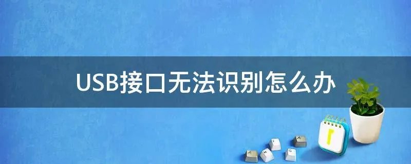 USB接口无法识别怎么办