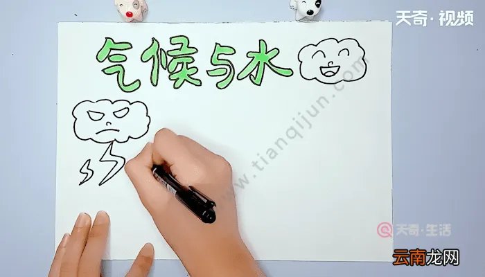 气候与水的主题手抄报 气候与水的主题手抄报画报