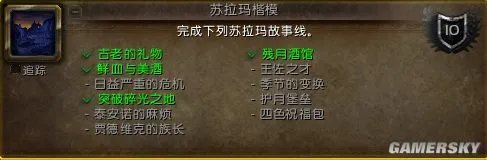 魔兽世界7.0苏拉玛声望与任务大型指南 苏拉玛地图重要任务地点图示