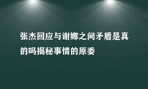 张杰回应与谢娜之间矛盾是真的吗揭秘事情的原委