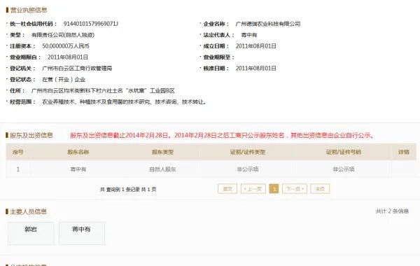 广州工商红盾信息网