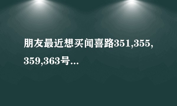 朋友最近想买闻喜路351,355,359,363号小区的房子,这个小区值得可以买吗?有什么需要注意的吗?