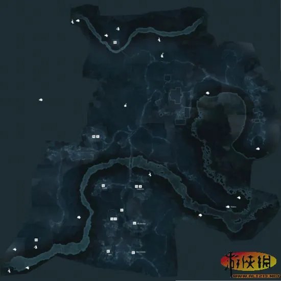 《刺客信条3》地区完整地图和详细狩猎地图分享