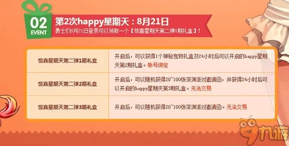 DNF8月惊喜星期天活动地址 DNF惊喜星期天领取活动