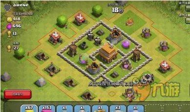 部落冲突4本神阵图 4本强力布局推荐