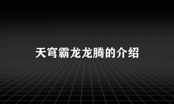 天穹霸龙龙腾的介绍