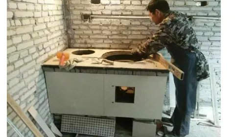 无烟柴火灶台原理图  及搭建方法