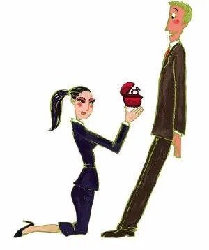 女子穿婚纱跪地求婚走红网络,你觉得求婚这种事是男人的专属吗?