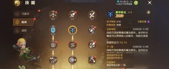 《龙之谷2》箭神怎么加点 箭神加点推荐