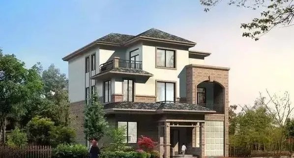 农村三层半小别墅设计图图片