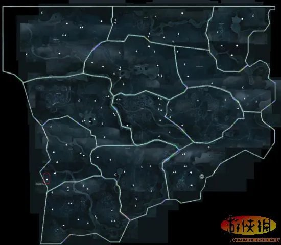 《刺客信条3》地区完整地图和详细狩猎地图分享
