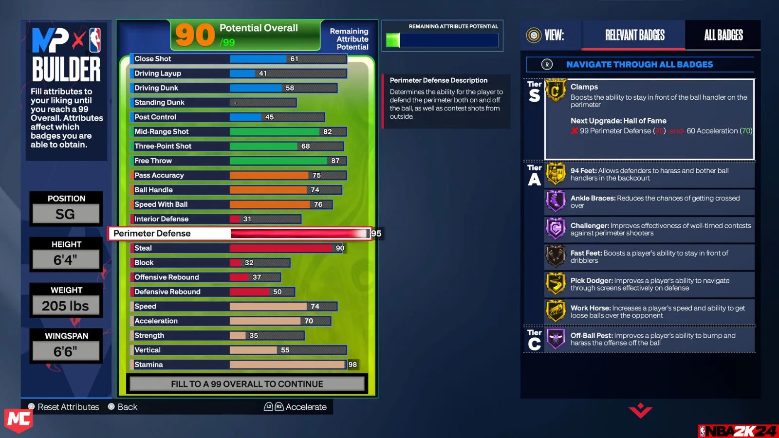 NBA2K24更新简报 体验全新徽章系统