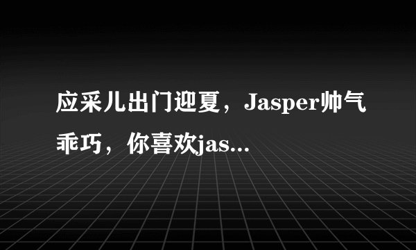 应采儿出门迎夏，Jasper帅气乖巧，你喜欢jasper吗？