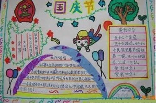 手抄报国庆节内容30字