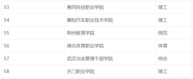 武汉高职高专学校排名