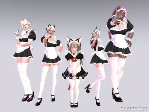 《神谕之战》韩版新服装 黑丝女仆装展现小翘臀