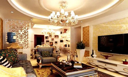 客厅欧式吊灯效果图   4款时尚典雅的客厅欧式吊灯