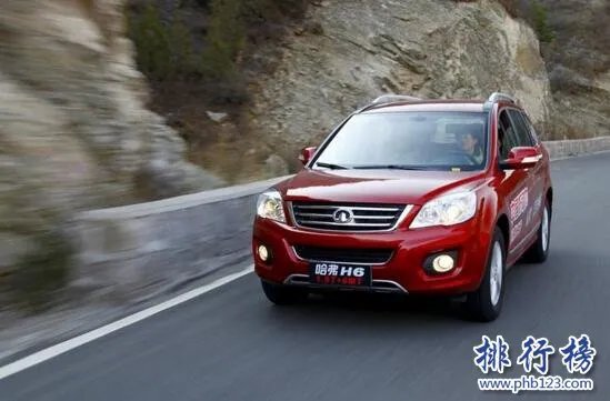 10万元左右最好的车排行榜：哈弗H6上榜 第5同段位外观领先