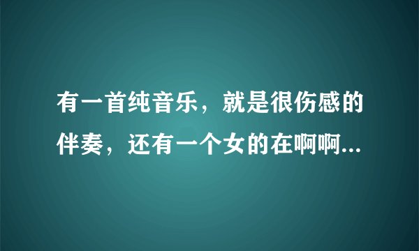 有一首纯音乐，就是很伤感的伴奏，还有一个女的在啊啊啊的唱，很平缓的，不是天空之城，也不是再见警察？
