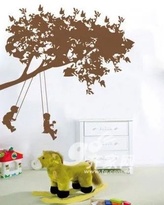 萌翻儿童房 10款可爱卧室背景墙贴