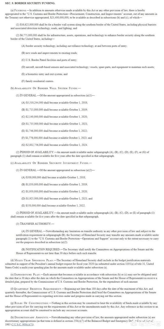 美墨围墙只需6亿美元，特朗普却要50亿美元，并以“停摆”政府威胁国会，这是怎么回事？