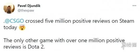 《CSGO》成为Steam首个好评总数突破500万的游戏!
