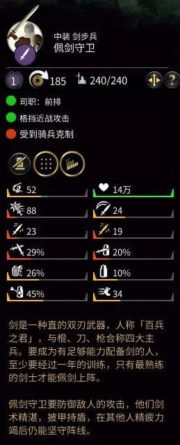 《三国全面战争》全兵种属性面板一览 兵种能力介绍