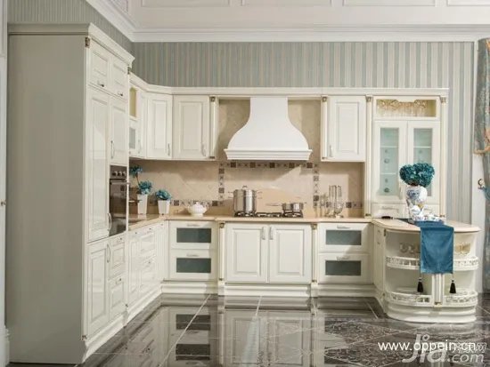 欧派橱柜效果图：18套欧式风格橱柜图片