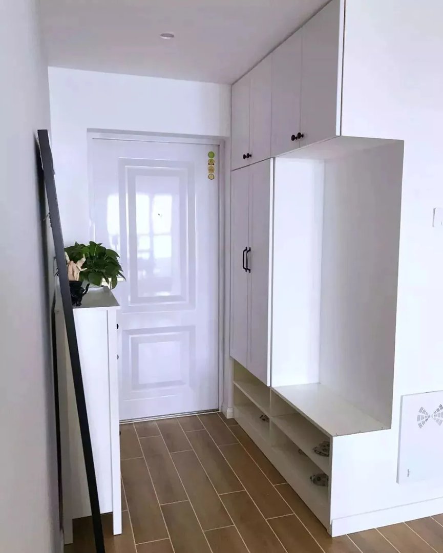 鞋柜+换鞋凳很美组合，进门再也不用站着换鞋了！