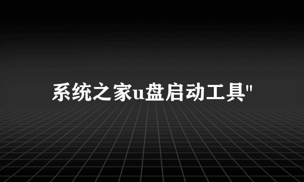 系统之家u盘启动工具