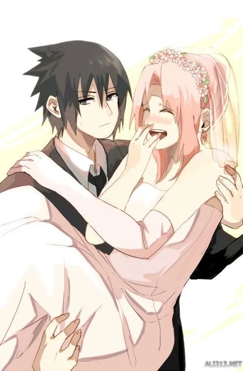 火影忍者最美婚纱照出炉 鸣雏 佐樱有情人终成眷属！