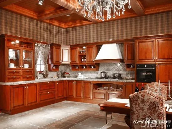 欧派橱柜效果图：18套欧式风格橱柜图片