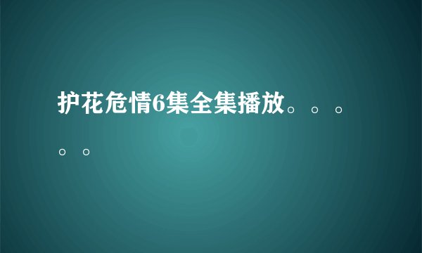 护花危情6集全集播放。。。。。