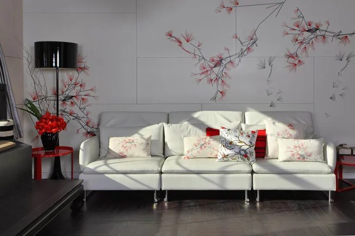 极简中国风别墅客厅