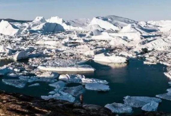 格陵兰岛冰盖融化程度达临界点表明了什么？