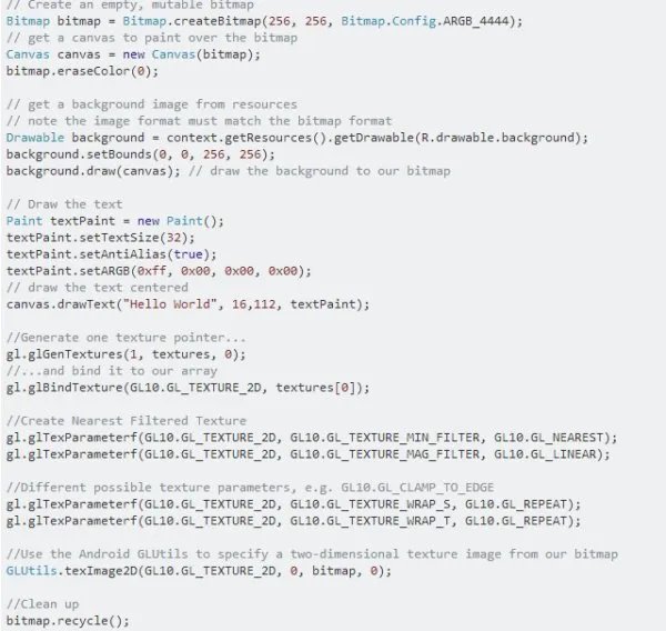android opengl 怎么渲染文字