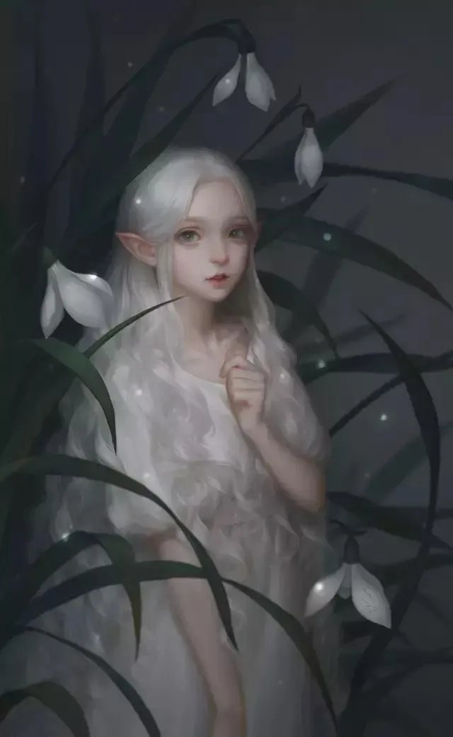 请问谁有现代手绘美女图片？