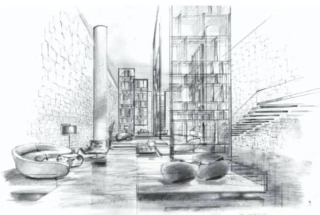 室内-手绘原稿与设计理念