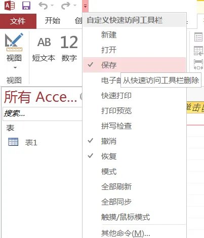 access数据库入门教程之操作界面