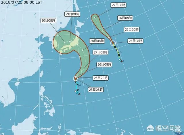 2018第12号台风云雀生成后，会影响哪里？