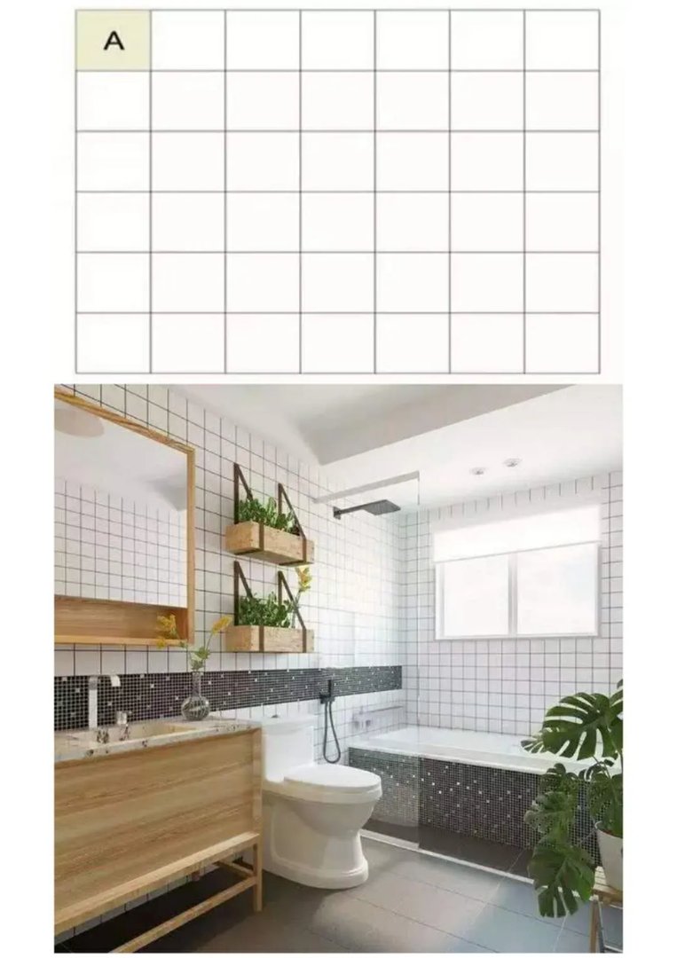 瓷砖贴了不到一年就嫌丑？换一种贴法试试