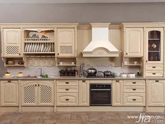 欧派橱柜效果图：18套欧式风格橱柜图片