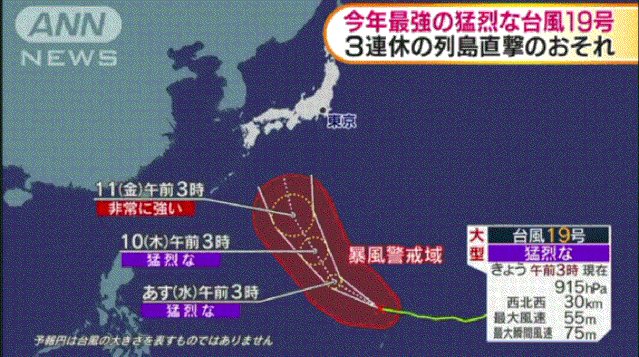 日本有史以来最强的台风是哪个?