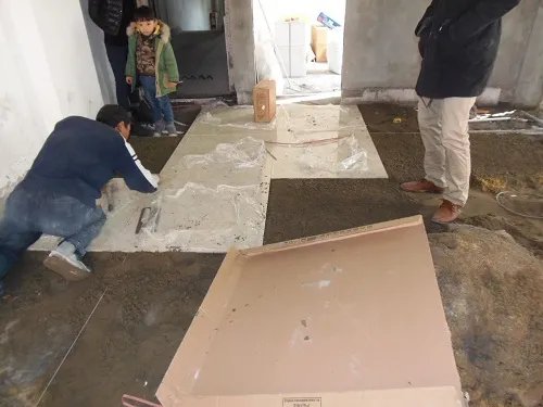 贴地砖一平方用多少水泥沙子