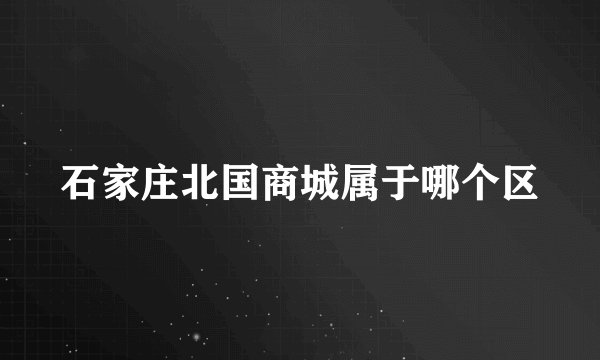 石家庄北国商城属于哪个区