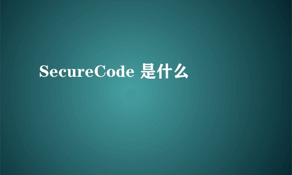 SecureCode 是什么