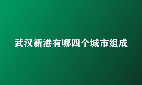 武汉新港有哪四个城市组成
