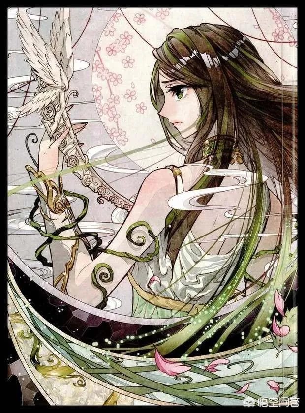 请问谁有现代手绘美女图片？