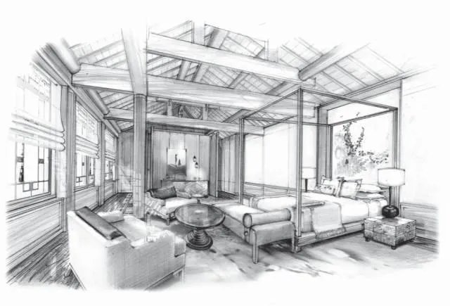 室内-手绘原稿与设计理念